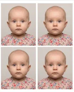 photo d'identité pour bébé de 3 mois